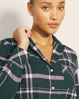 Flannel Super Soft Long-Sleeve Notch Collar