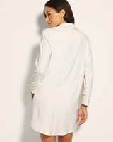 Microfleece Button Front Sleepshirt