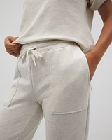 Cotton Terry Cropped Pants