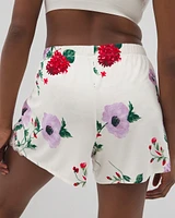 Cool Nights Lace-Trim Pajama Shorts