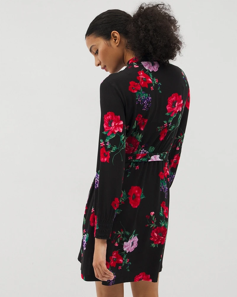 Cool Nights Long-Sleeve Short Robe