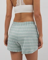 Cool Nights Curved Hem Pajama Shorts