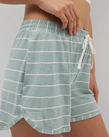 Cool Nights Curved Hem Pajama Shorts