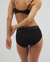 Embraceable Hipster Panty with Crochet Lace Waist