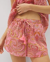 Cotton Voile Pajama Short