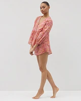 Cotton Voile Long Sleeve Pajama Top