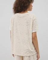 24/7 Jacquard Terry Short Sleeve Top