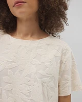 24/7 Jacquard Terry Short Sleeve Top