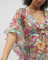 Bleu Rod Beattie All Set For Summer Chiffon Ruffle Caftan