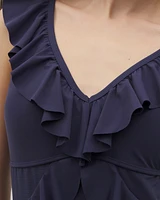 Beyond Control Solid Essentials Ruffle One-Piece