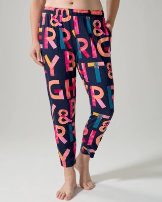 Soma Cool Nights Ankle Pant, Blue, size by Soma