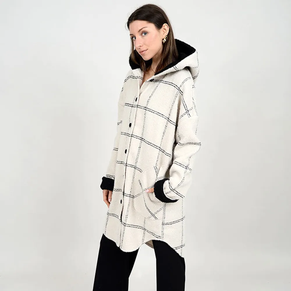 Oak & Ivy Women's Abby Hooded Shirt Jacket