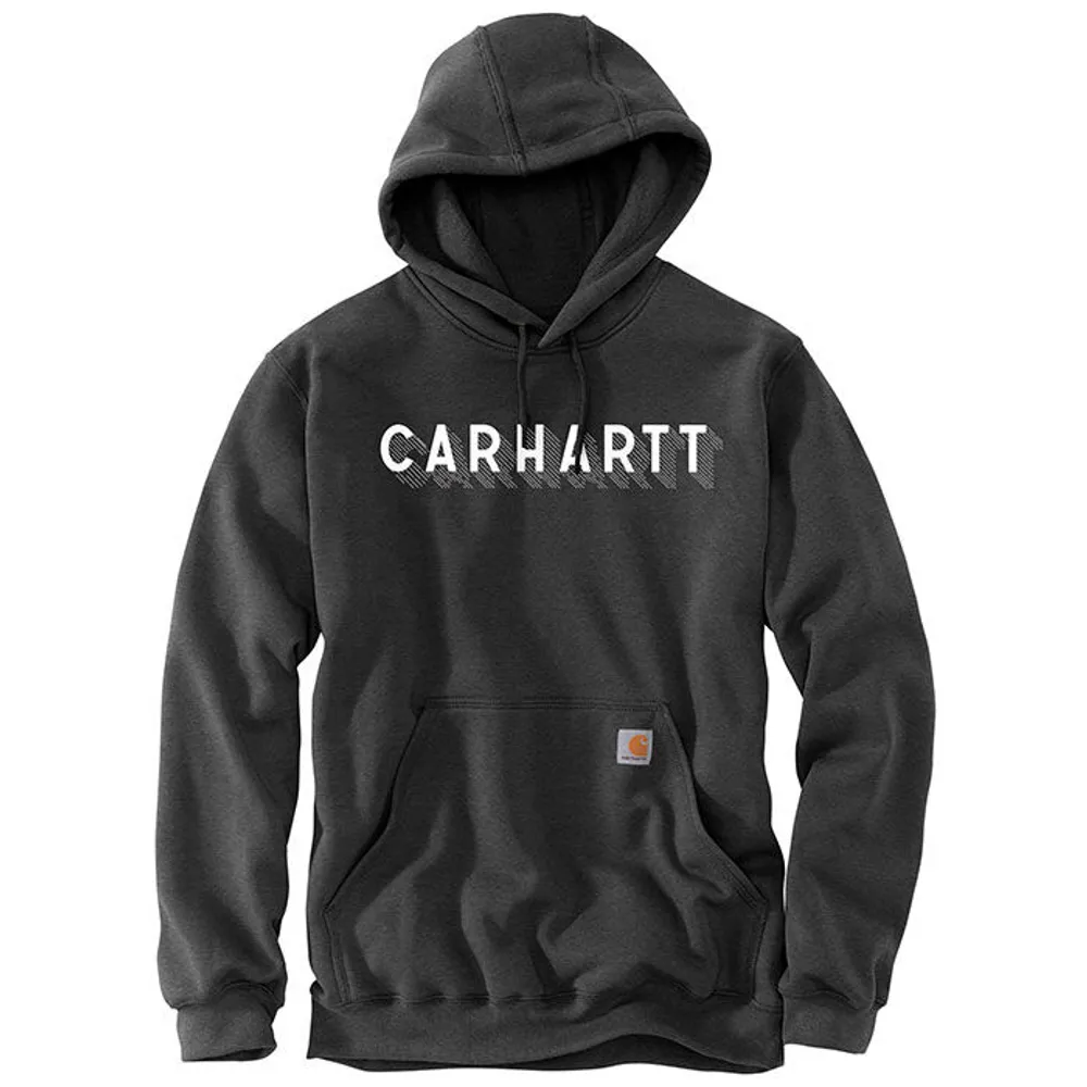 Carhartt Men's Rain Defender Loose Fit Heavyweight Sweatshirt, Black, Large  at  Men's Clothing store