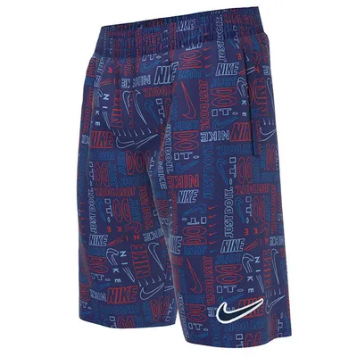 Junior Boys' [8-16] Logo Mash-Up Breaker 8" Volley Swim Trunk