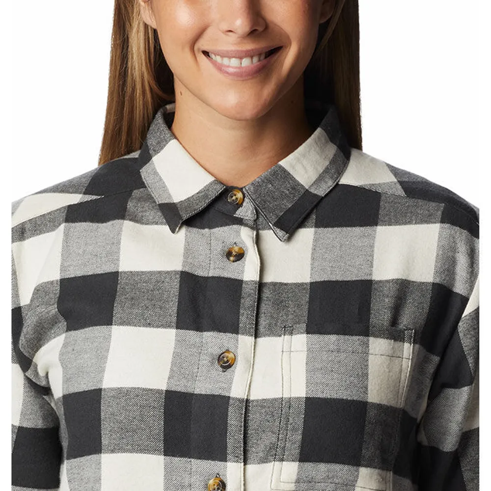 Hooded Soft-Brushed Flannel Shirt for Girls