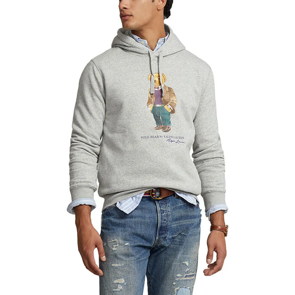  POLO RALPH LAUREN Men's Polo Bear Graphic Logo Hoodie (Medium,  Navy Heather) : Clothing, Shoes & Jewelry