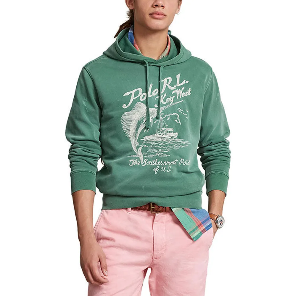 Polo Ralph Lauren Men's Embroidered Fleece Graphic Hoodie | Yorkdale Mall