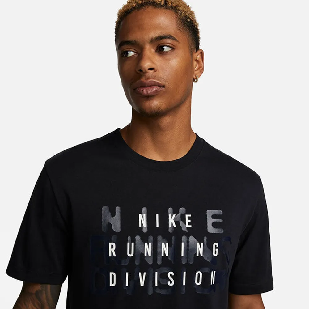 Nike Run Division Men's Running T-Shirt - Black