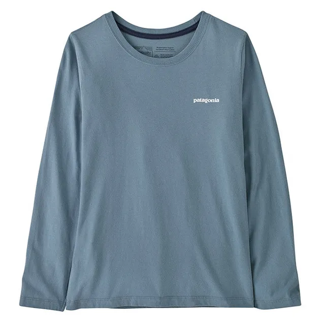 Patagonia Girls Long-Sleeved Regenerative Organic Certified Cotton Graphic T-Shirt