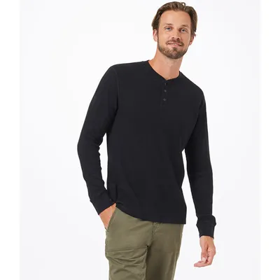 Men's Lightweight Waffle Henley Top, Reigning Champ