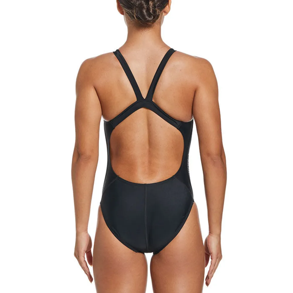 Nike Women's Logo Tape Fastback One-Piece Swimsuit