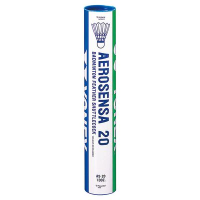 Aerosensa 20 Feather Shuttlecock (12 Pack)