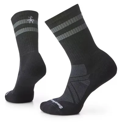 Unisex Athletic Striped Targeted Cushion Crew Sock