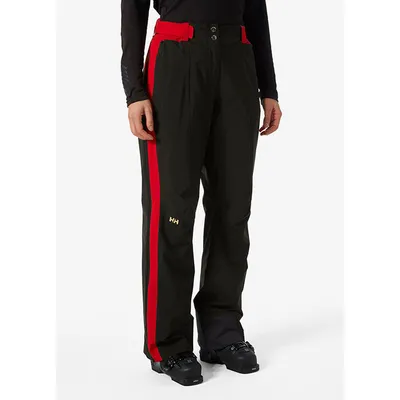 Helly Hansen Men's Canada Ski Team World Cup Full Side Zip Pant - Black ACA  