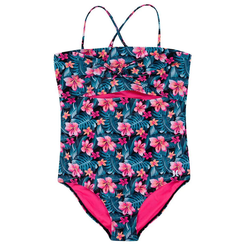 Hurley Junior Girls' [7-16] Floral One-Piece Swimsuit