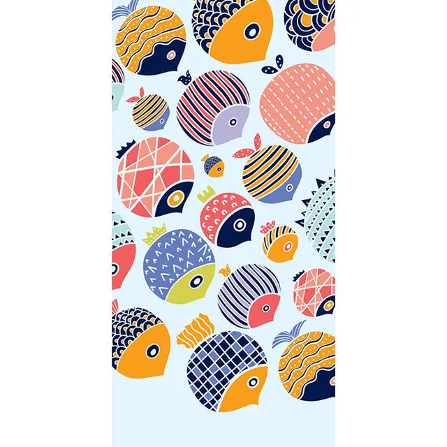 WAZHIJIA 3D Ferocious Fish Beach Bath Pool Towel Painted Fishing Pattern  Towels Polyester Cotton Hand Towel for Hotel Spa Bathroom Gym Family :  : Home & Kitchen