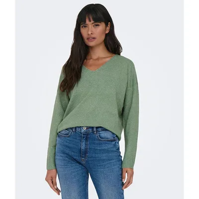 Green Stitch Knitted Sweater