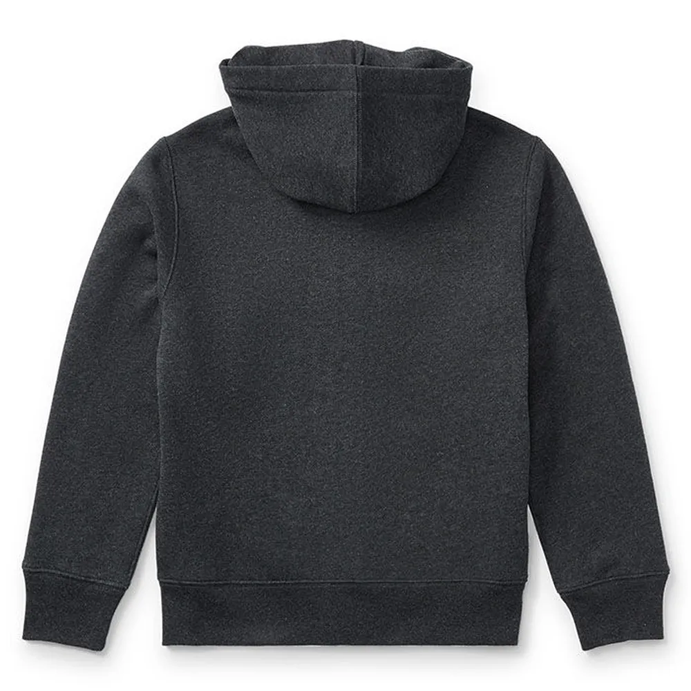 Cotton-blend fleece zip-up hoodie