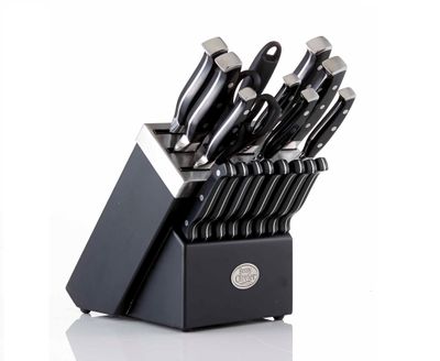 Remy Olivier Ombre 19-Pc Knife Set with Wooden Block