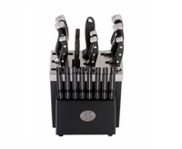 Remy Olivier Ombre 19-Pc Knife Set with Wooden Block