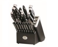 Remy Olivier Ombre 19-Pc Knife Set with Wooden Block