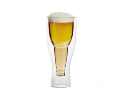 Upside Down Beer Glass