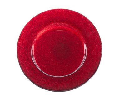 Round Charger Plate - Red