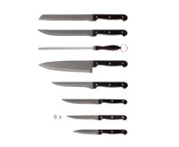 thinkkitchen Rodi 14-Pc Knife Set With Block, Black