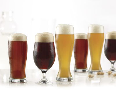Micro Brasserie Beer Glasses, Set of 6