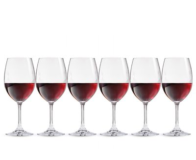 Loft Red Wine Glasses, Set of 6