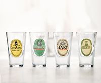 Brewery Beer Glasses, Set of 4