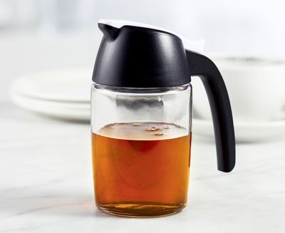 Honey and Syrup Jar with Spout, Black 