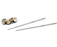 Grey Mosaic Chopsticks, Set of 5