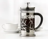 thinktea Botanic 600 ML French Press, Silver 