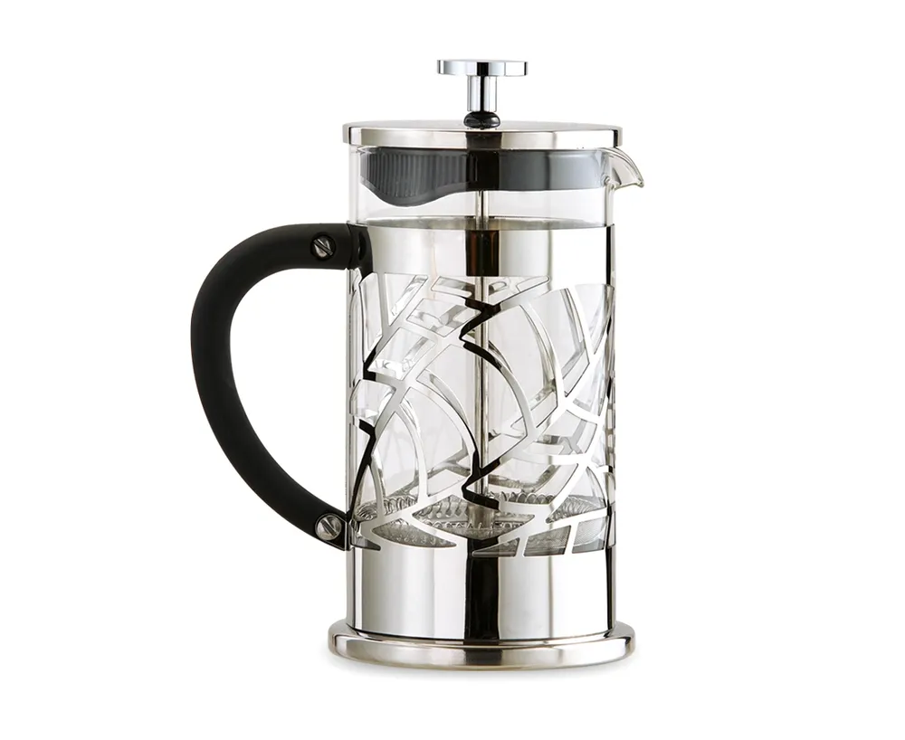 thinktea Botanic 600 ML French Press, Silver 