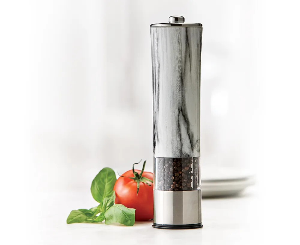 thinkkitchen Marbled 2-in-1 Electric Salt Shaker or Pepper Grinder