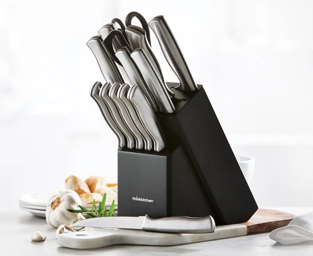 thinkkitchen Fortuna 15-Pc Knife Set with Block 