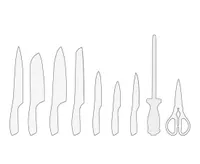 thinkkitchen Fortuna 15-Pc Knife Set with Block 