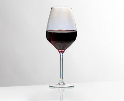 Rainbow Red Wine Glass