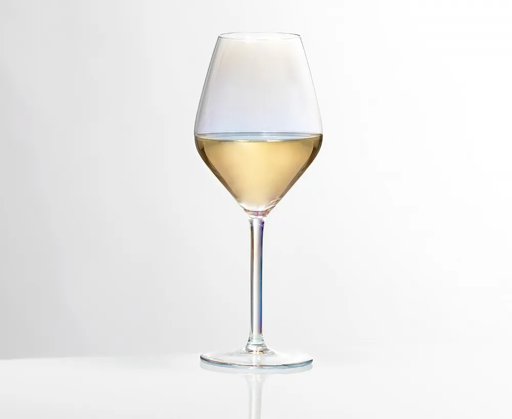 Rainbow White Wine Glass